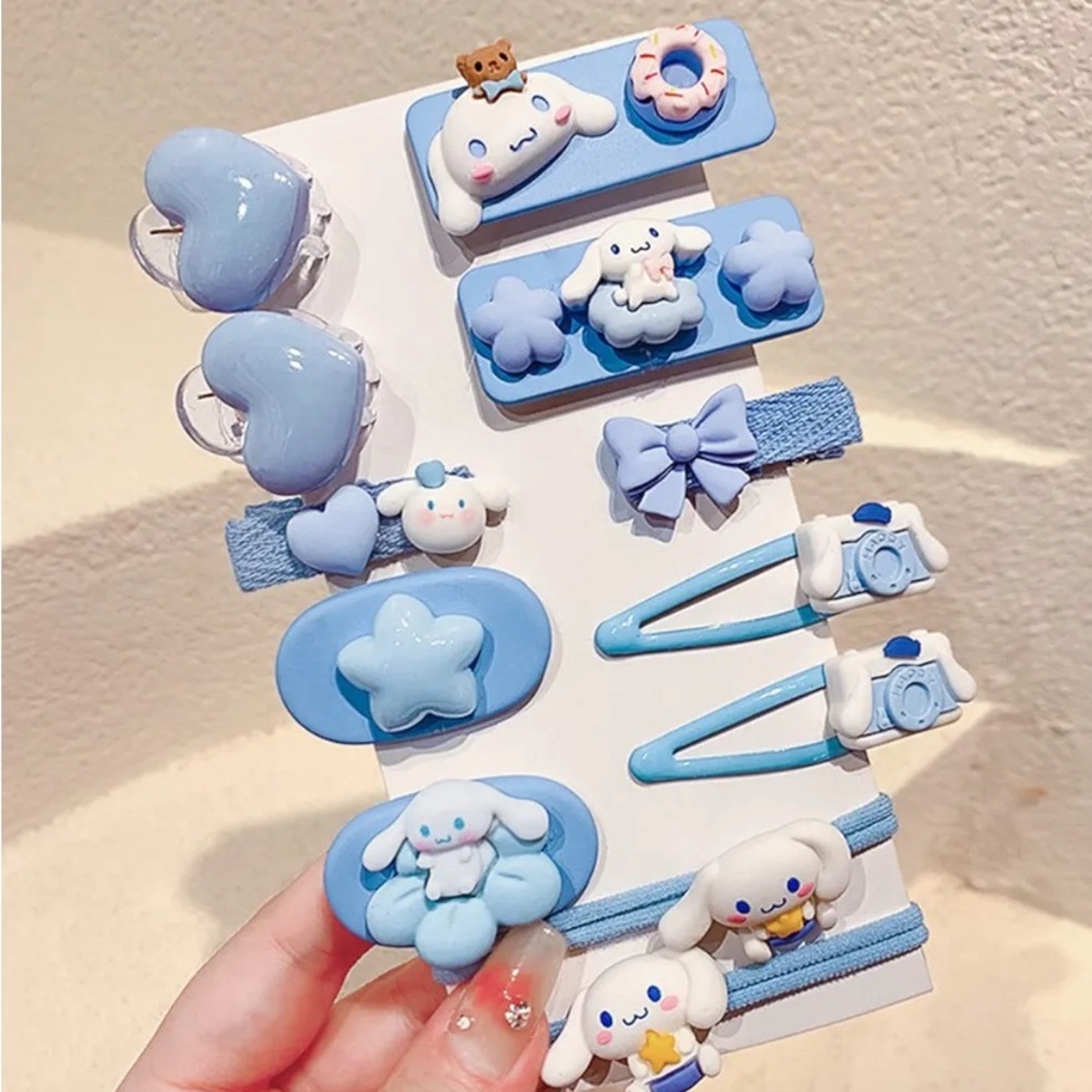 Cinnamon Roll Hair Accessories Set
